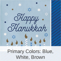 192/Case Bulk Hanukkah Celebration Luncheon Napkins