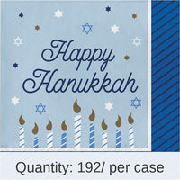 192/Case Bulk Hanukkah Celebration Luncheon Napkins