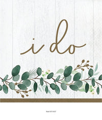 192/Case Bulk Eucalyptus I Do Luncheon Napkins