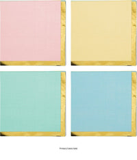 192/Case Bulk Pastel Celebrations Assorted Beverage Napkins