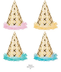 48/Case Bulk Ice Cream Party Party Hats