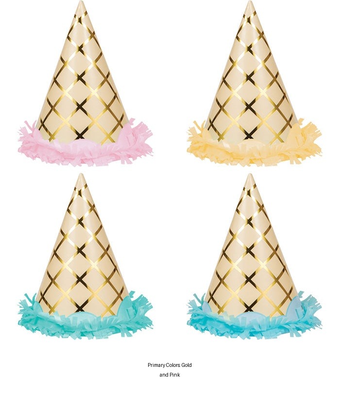 48/Case Bulk Ice Cream Party Party Hats
