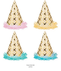 48/Case Bulk Ice Cream Party Party Hats