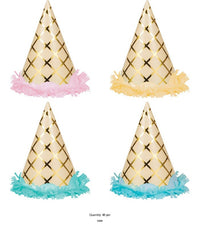 48/Case Bulk Ice Cream Party Party Hats