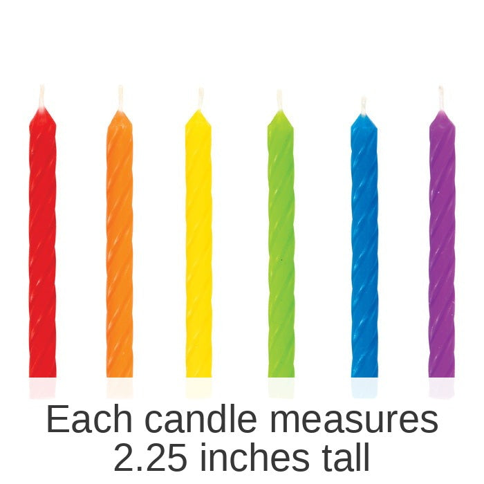 288/Case Bulk Rainbow Spiral Candles