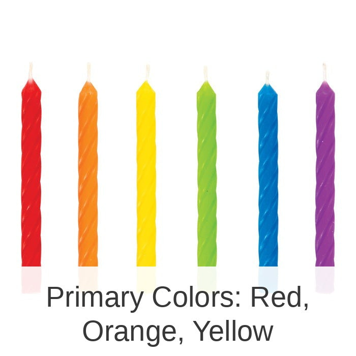 288/Case Bulk Rainbow Spiral Candles