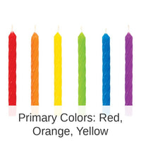 288/Case Bulk Rainbow Spiral Candles