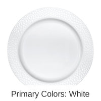120/Case Bulk Pearl Pebble Plastic Banquet Plates