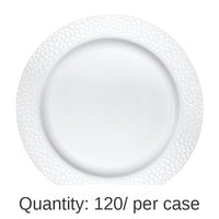 120/Case Bulk Pearl Pebble Plastic Dinner Plates