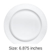 120/Case Bulk Pearl Pebble Plastic Dessert Plates