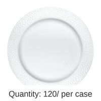 120/Case Bulk Pearl Pebble Plastic Dessert Plates
