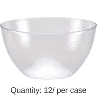 12/Case Bulk Clear Pebble 30 oz Plastic Bowls