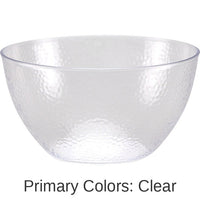 12/Case Bulk Clear Pebble 60 oz Plastic Bowls