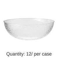 12/Case Bulk Clear Pebble 160 oz Plastic Bowls