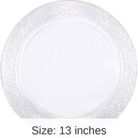 24/Case Bulk Clear Pebble Plastic Trays