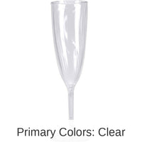 96/Case Bulk Clear 6 oz Plastic Champagne Glasses