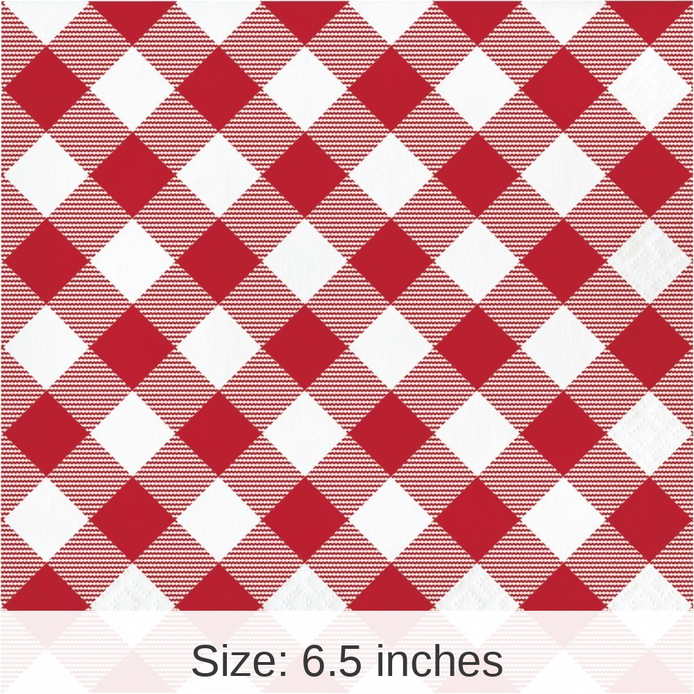 192/Case Bulk Classic Gingham Luncheon Napkin