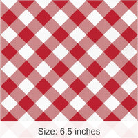 192/Case Bulk Classic Gingham Luncheon Napkin