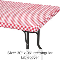 12/Case Bulk Red and White Gingham 30