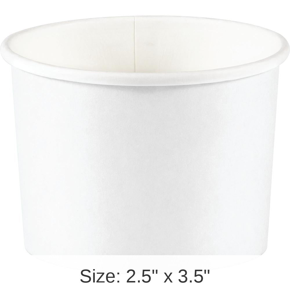 96/Case Bulk White Treat Cups