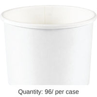 96/Case Bulk White Treat Cups
