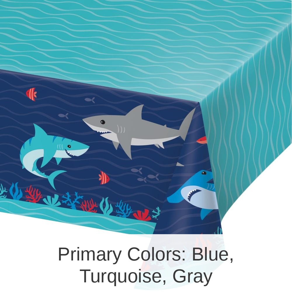 6/Case Bulk Shark Party Paper Table Covers