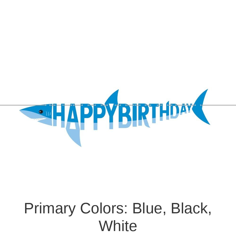 12/Case Bulk Shark Party Banners