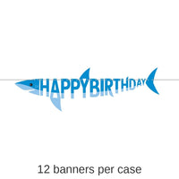 12/Case Bulk Shark Party Banners