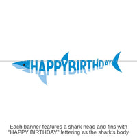 12/Case Bulk Shark Party Banners