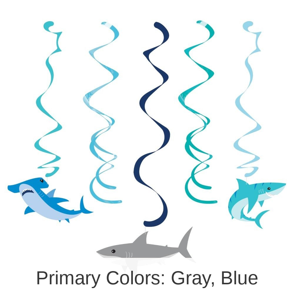30/Case Bulk Shark Party Dizzy Danglers