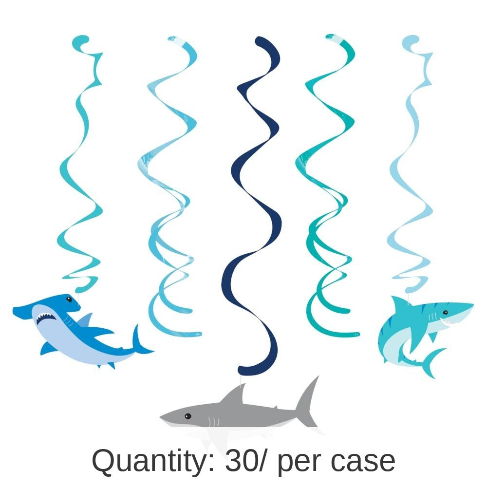 30/Case Bulk Shark Party Dizzy Danglers