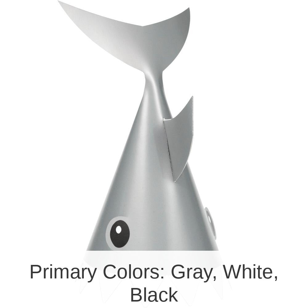 48/Case Bulk Shark Party Hats