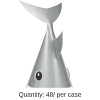 48/Case Bulk Shark Party Hats