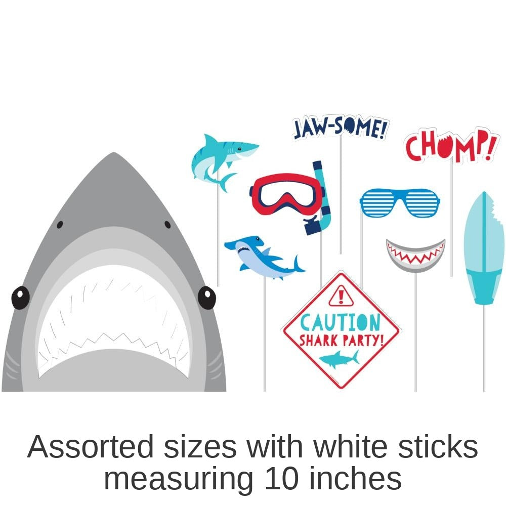 60/Case Bulk Shark Party Photo Booth Props