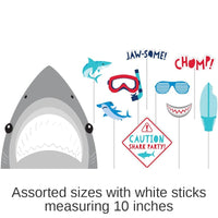 60/Case Bulk Shark Party Photo Booth Props