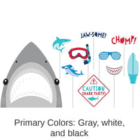 60/Case Bulk Shark Party Photo Booth Props