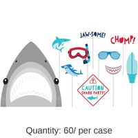 60/Case Bulk Shark Party Photo Booth Props