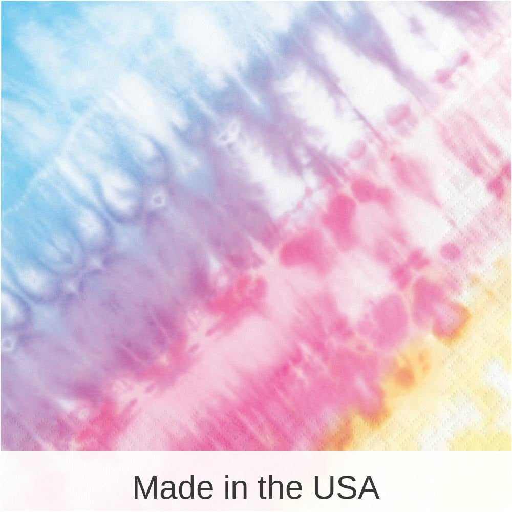 192/Case Bulk Tie Dye Party Luncheon Napkins