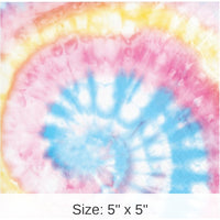 192/Case Bulk Tie Dye Party Beverage Napkins
