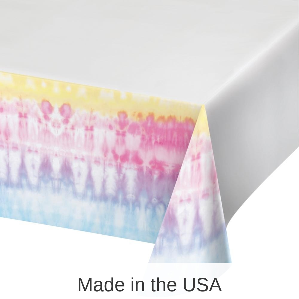 6/Case Bulk Tie Dye Party Paper Table Covers