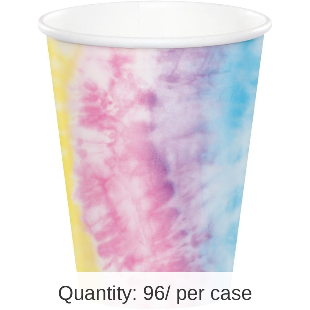 96/Case Bulk Tie Dye Party Paper Cups