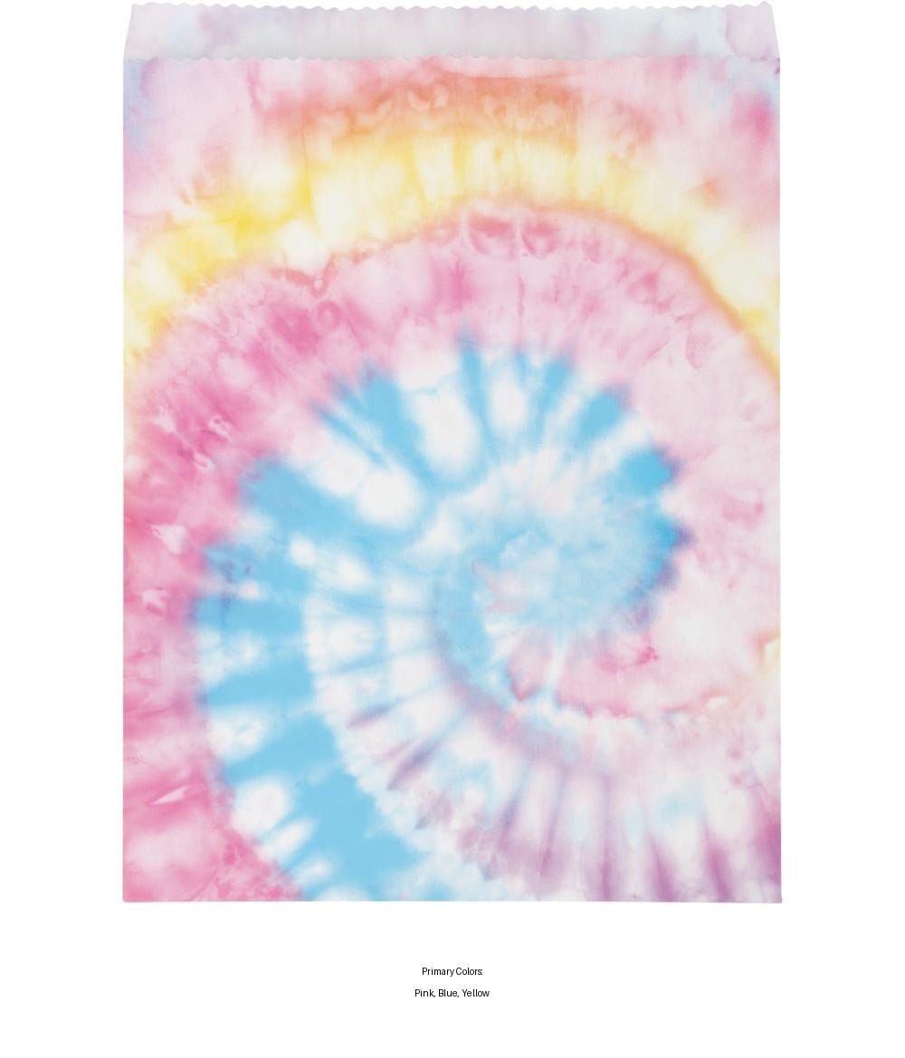 96/Case Bulk Tie Dye Party Paper Treat Bags