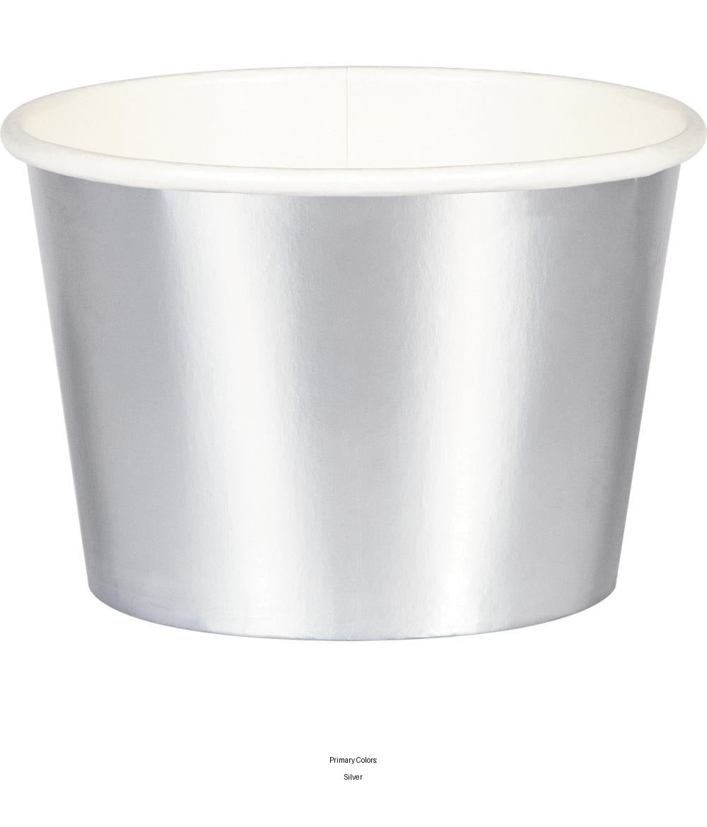 96/Case Bulk Silver Foil Treat Cups