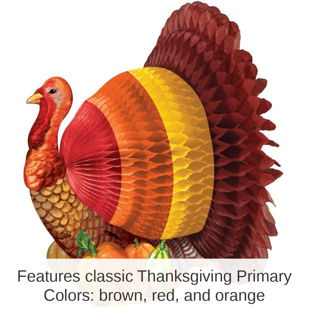 12/Case Bulk 6" Turkey Thanksgiving Centerpieces