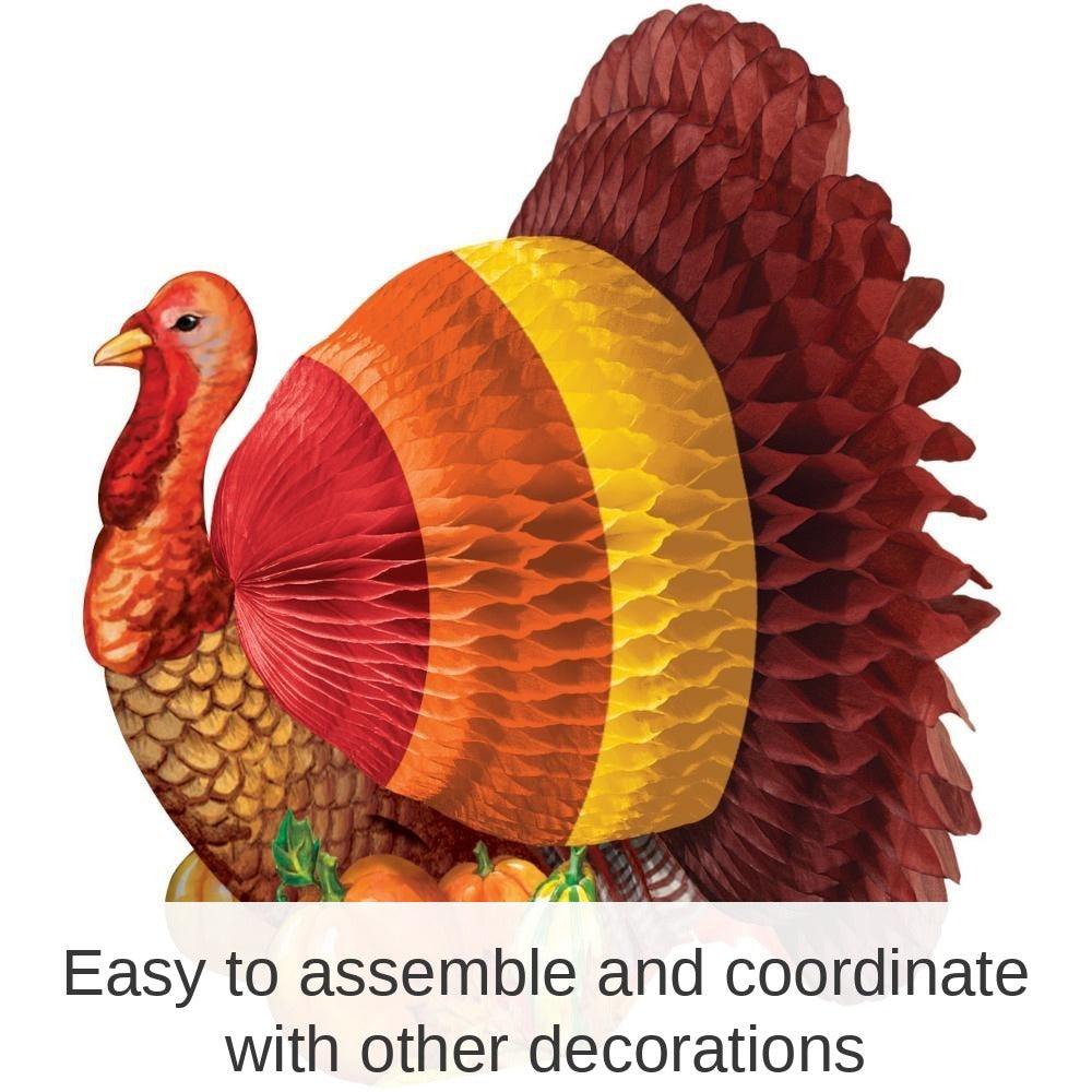 12/Case Bulk 6" Turkey Thanksgiving Centerpieces