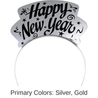 72/Case Bulk Silver and Gold New Year Tiaras