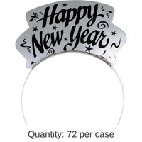 72/Case Bulk Silver and Gold New Year Tiaras