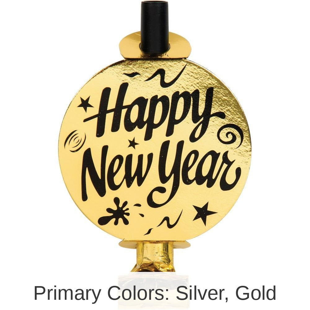 72/Case Bulk Silver and Gold Foil Party Blowers