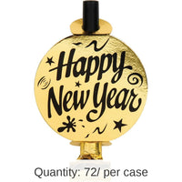 72/Case Bulk Silver and Gold Foil Party Blowers