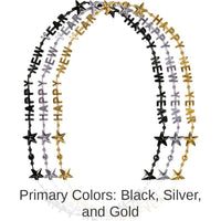 36/Case Bulk Happy New Year Necklaces